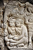 Prambanan - Ramayana reliefs of Shiva Temple. 